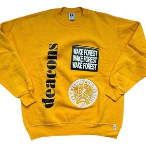Vintage 80’s Russell Athletic Crewneck Wake Forest Demon Deacons Size XL